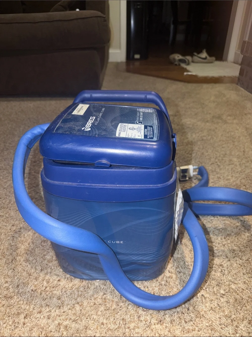 BREG POLAR CARE CUBE ice therapy cooling system w/Power Cord & Shoulder Wrap